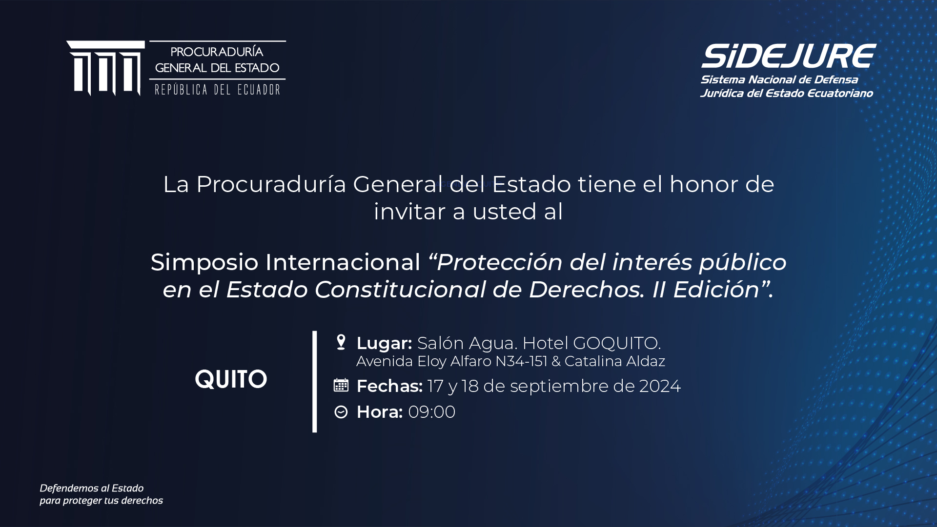 Invitacion Quito   Simposio y Sidejure